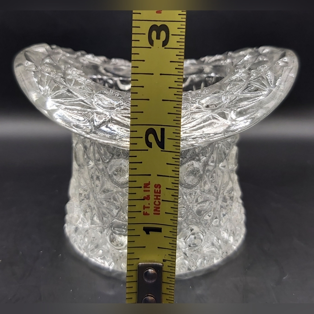 Daisy and button clear glass hat - Picture 6 of 6